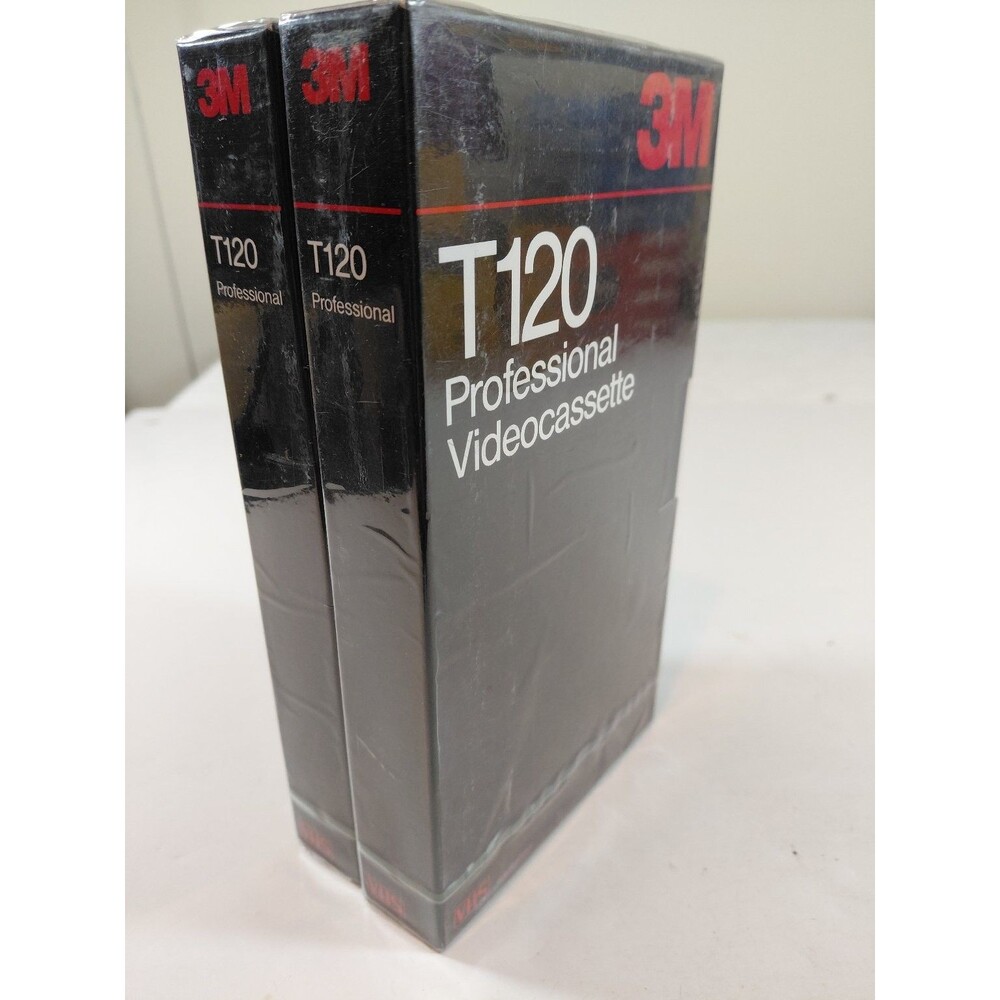 3M Professional T-120 Blank VHS Tapes 2pk 120 Min 34-7029-5902-3